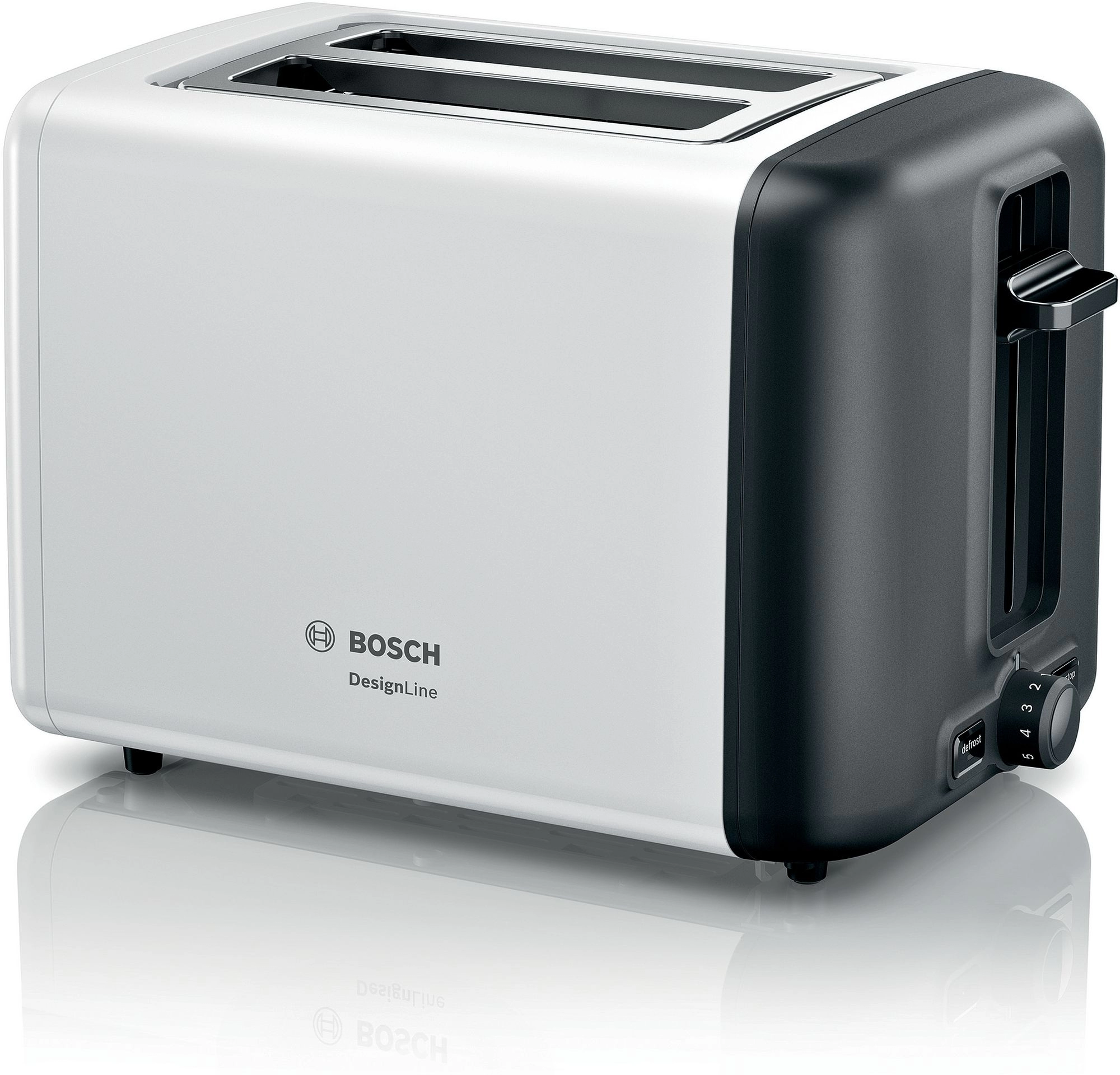 Toaster sandwich Bosch TAT3P421 Compact DesignLine Prăjitor de pâine  Bosch, 970W, Inox