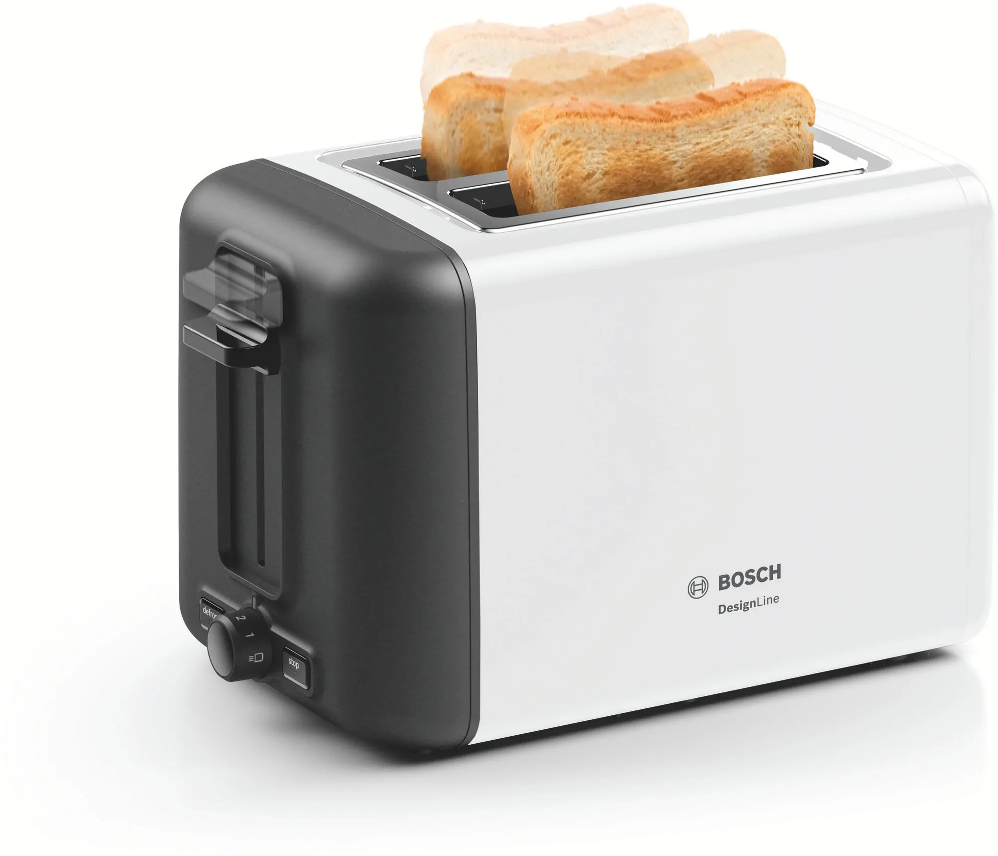 Toaster sandwich Bosch TAT3P421 Compact DesignLine Prăjitor de pâine  Bosch, 970W, Inox cumpăra