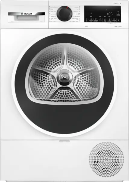Uscator de rufe Bosch WQG24101BY cu condensare și pompă de căldură,seria 6, 9 kg Alb